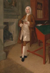 An Unknown Man in a Library