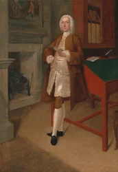 An Unknown Man in a Library