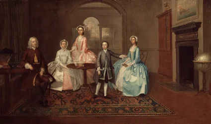 John Thomlinson and His Family, 1745