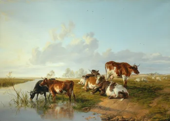 Landscape with a Cattle near Wool, Dorset