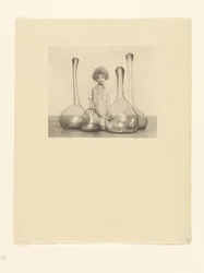 Female Nude with Bottles
