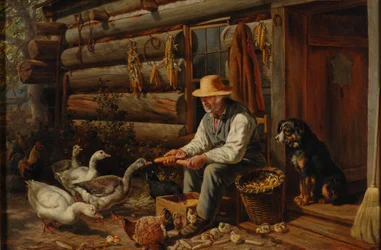 The Old Pioneer: Uncle Dan and His Pets, 1878