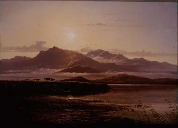 Morning on the bank of a loch