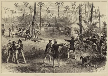 Conflict between the Natives of Samoa and the Crew of HMS Barracouta