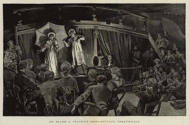 On Board a Training Ship, Private Theatricals