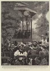 Open-Air Music in London, listening to the Military Band in Hyde Park