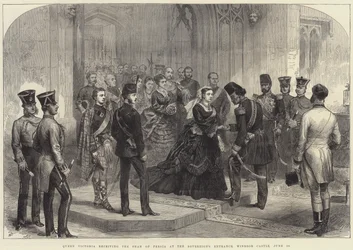 Queen Victoria Receiving the Shah of Persia at the Sovereign