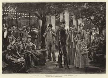 The Evening Promenade at the German Exhibition