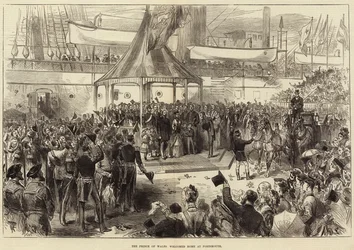 The Prince of Wales Welcomed Home at Portsmouth