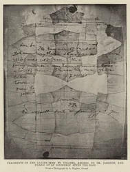 Fragments of the Letter Sent by Colonel Rhodes to Dr Jameson, and Picked Up at Doornkop After the Raid