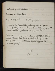 Page from a notebook for The White Company, The Newberry Library Vault Folio Case MS 5116 no. 2