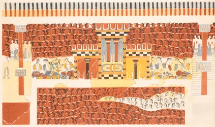 Reconstruction of a fresco of Knossos