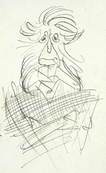 A Grotesque Hairy Head