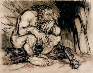 A Most Terrific Giant, Illustration from English Fairy Tales