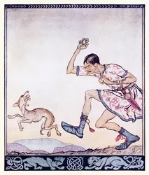 A man who did not like dogs. In fact he hated them. from The Birth of Bran in Irish Fairy Tales