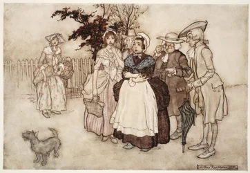 "All Stood Amazed.", from Rip Van Winkle by Washington Irving, pub. 1910
