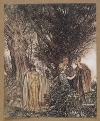 Are you sure that we are awake? It seems to me that yet we sleep, we dream. A scene from 