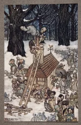 Building the house for Maimie, from Peter Pan in Kensington Gardens by J.M. Barrie, pub. 1906