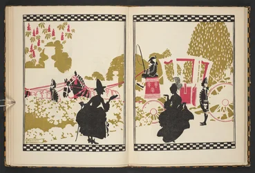 Cinderella going to the ball, illustration from Cinderella, retold by C.S. Evans, and illustrated by Arthur Rackham