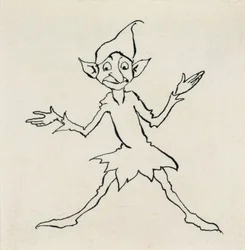 Good evening! said Lukoje, illustration from Hans Christian Andersen