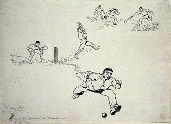 He cut, he drew, he hooked, illustration from 