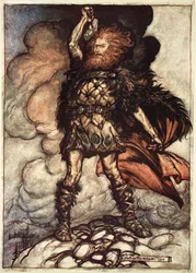 One of the Gods, Donner, Summons the Mist Away, 1910