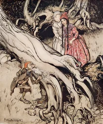 Snow-White and Rose-Red, from Little Brother & Little Sister and Other Tales by the Brothers Grimm, pub.1917