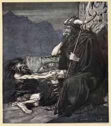 Swear to me, Hagen, my son!, illustration from 