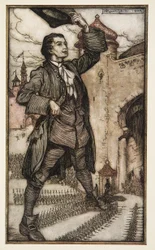 The Emperor of Lilliput Reviews His Troops, from Gulliver