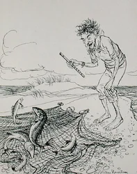 The Fisherman Piping, Illustration from 