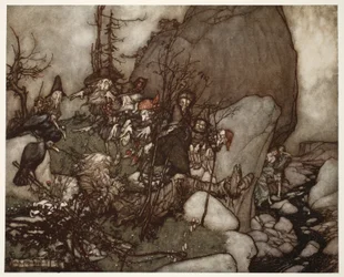 The sleep of Rip Van Winkle, from Rip Van Winkle by Washington Irving