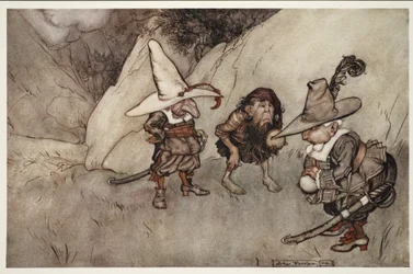 Their visages too were peculiar., from Rip Van Winkle by Washington Irving, pub. 1910