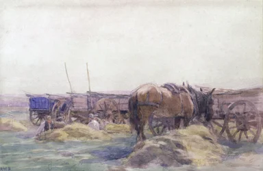Hay Carts with Horse