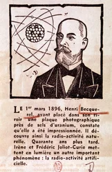 Portrait of Antoine Henri Becquerel, French Engineer and Physicist (drawing)