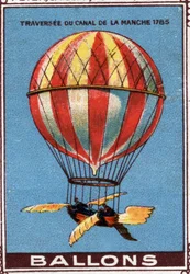 Balloon during the crossing of the Channel Canal