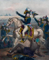 Bonaparte haranguing his troops in Egypt on 12 July 1798