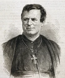 DUBUIS, Claude Marie (1817-1895). English-born prelate of the Roman Catholic Church. He served as Bishop of Galveston from 1862 to 1892. Engraving. SPAIN. CATALONIA. Barcelona. Barcelona University Library