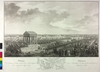 Defiling on 11th October 1833