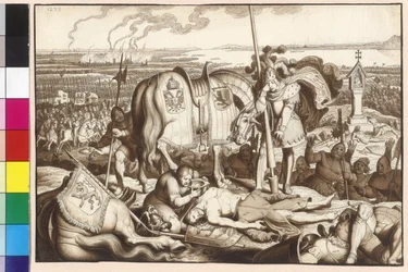 Emperor Rudolf Weeping on the Battlefield with the Dying King Ottokar