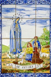 Fatima mosaic in Our Lady Armenian Catholic Monastery Church, Bzommar, 2022