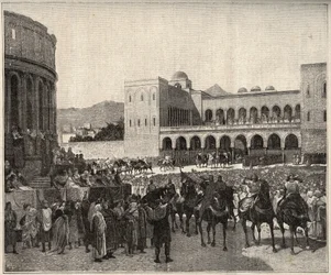 History of Sicily: Roger I of Sicily called Roger Bosso and The Great Count entering Palermo in 1071