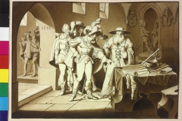 King Ferdinand II and Archduke Maximilian