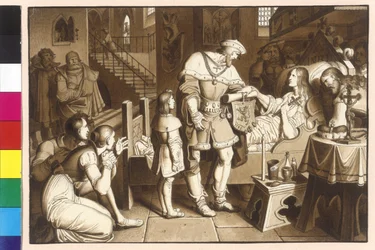 Margrave Ottokar IV Handing Over the Styrian Mark to Leopold V at the Enns River