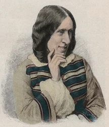 Portrait of George Eliot, Pseudonym of Mary Ann Evans, English Novelist