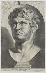 Roman Emperor Nero (print)