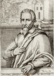 SERVET, Miguel (1511-1553). Spanish doctor and theologian. Woodcut. FRANCE. ILE-DE-FRANCE. Paris. National Library
