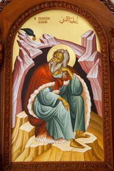 Saint Elias icon. Cathedral, Harissa, 2022