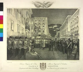 Solemn Reception of Archduke Karl Ludwig on 20th October 1855 in Trento