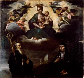 The Virgin with the Child, Saint Benedict of Nursie, and Sainte Scholastique