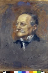 Portrait of Arrigo (or Enrico) Boito (1842-1918), Italian composer and writer.